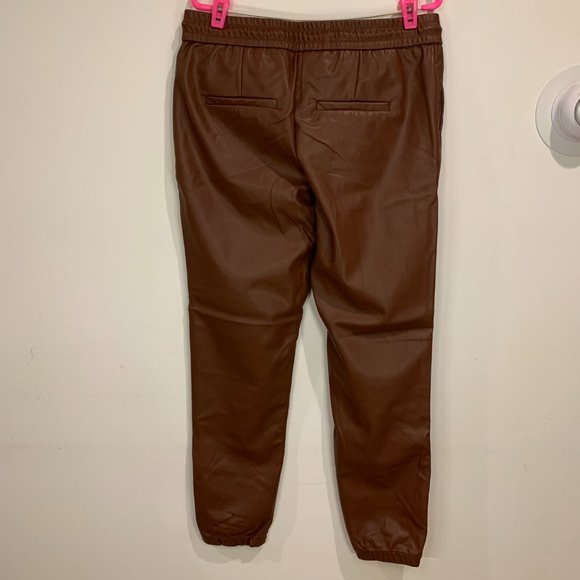 Faux Leather Jogger Ankle Pant - Picture 7 of 8